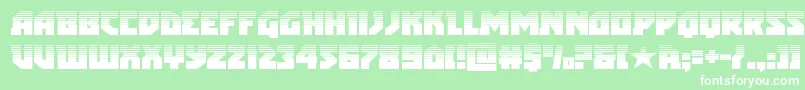 arcticguardianhalf Font – White Fonts on Green Background