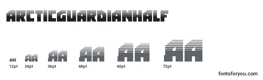 Arcticguardianhalf Font Sizes