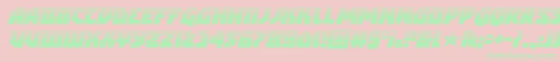 arcticguardianhalfital-Schriftart – Grüne Schriften auf rosa Hintergrund