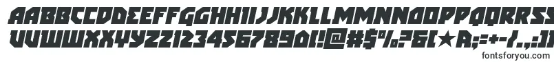 Шрифт arcticguardianital – технические шрифты