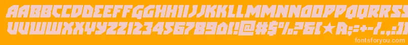 arcticguardianital Font – Pink Fonts on Orange Background