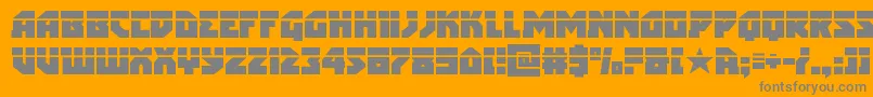 arcticguardianlaser Font – Gray Fonts on Orange Background