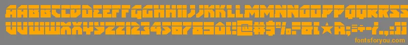 arcticguardianlaser Font – Orange Fonts on Gray Background