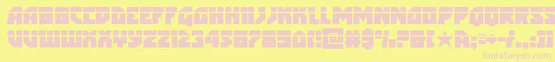 arcticguardianlaser Font – Pink Fonts on Yellow Background