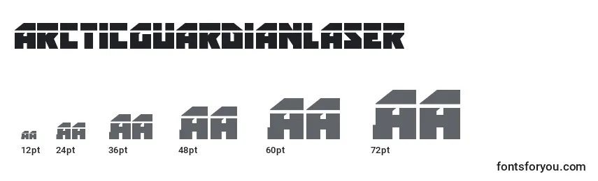Arcticguardianlaser Font Sizes