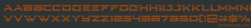 Шрифт Cyberdynelaser – коричневые шрифты на чёрном фоне