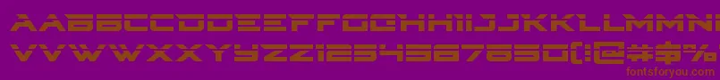 Cyberdynelaser Font – Brown Fonts on Purple Background