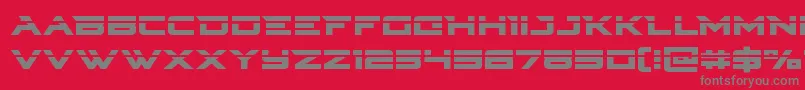 Cyberdynelaser Font – Gray Fonts on Red Background