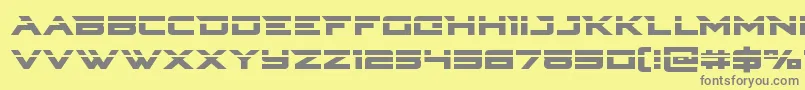 Czcionka Cyberdynelaser – szare czcionki na żółtym tle