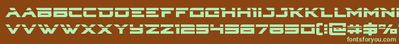 Cyberdynelaser Font – Green Fonts on Brown Background