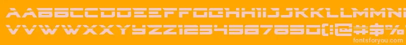 Cyberdynelaser Font – Pink Fonts on Orange Background