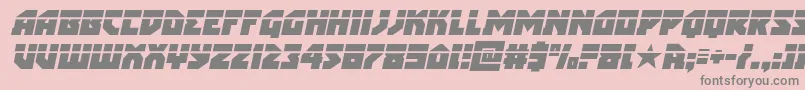arcticguardianlaserital Font – Gray Fonts on Pink Background