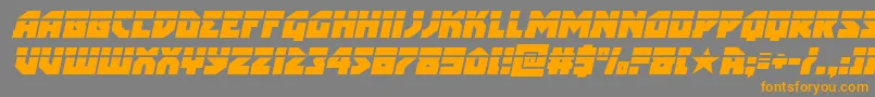 arcticguardianlaserital Font – Orange Fonts on Gray Background