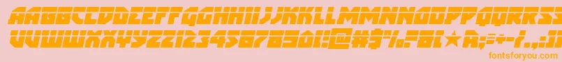 arcticguardianlaserital Font – Orange Fonts on Pink Background