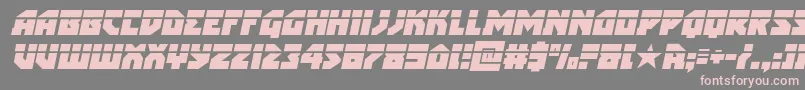 arcticguardianlaserital Font – Pink Fonts on Gray Background