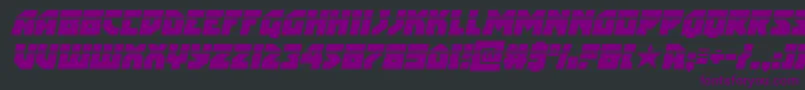 arcticguardianlaserital Font – Purple Fonts on Black Background