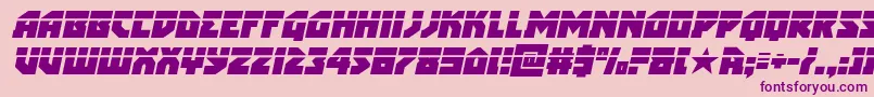 arcticguardianlaserital Font – Purple Fonts on Pink Background