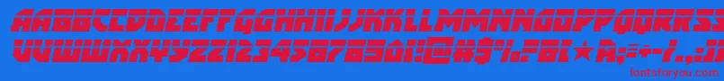 arcticguardianlaserital Font – Red Fonts on Blue Background