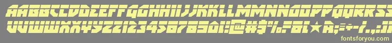 arcticguardianlaserital Font – Yellow Fonts on Gray Background