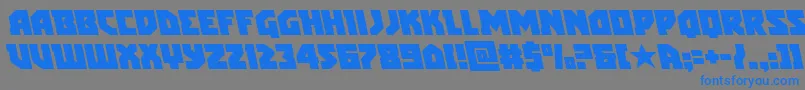 arcticguardianleft Font – Blue Fonts on Gray Background