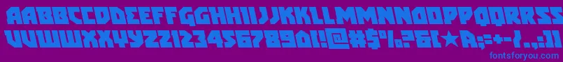 arcticguardianleft Font – Blue Fonts on Purple Background