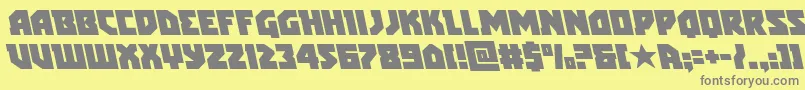 arcticguardianleft Font – Gray Fonts on Yellow Background