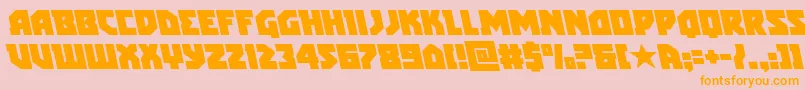 arcticguardianleft Font – Orange Fonts on Pink Background