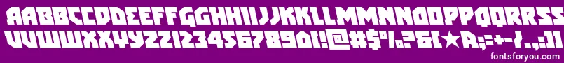 arcticguardianleft Font – White Fonts on Purple Background