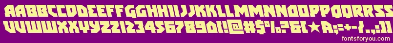 arcticguardianleft Font – Yellow Fonts on Purple Background