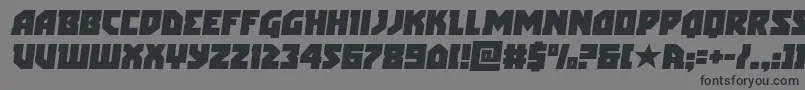 arcticguardiansemital Font – Black Fonts on Gray Background