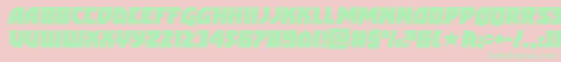 arcticguardiansemital Font – Green Fonts on Pink Background