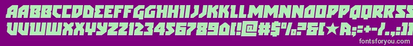 arcticguardiansemital Font – Green Fonts on Purple Background