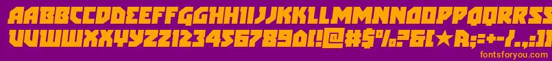 arcticguardiansemital Font – Orange Fonts on Purple Background