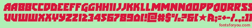 arcticguardiansemital Font – Red Fonts on Green Background