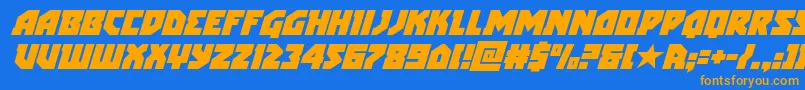 More about arcticguardiansuperital Font arcticguardiansuperital Font – Orange Fonts on Blue Background