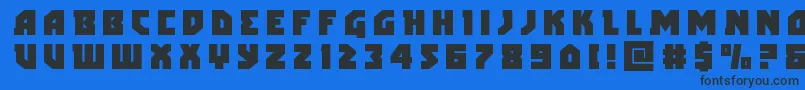 arcticguardiantitle Font – Black Fonts on Blue Background