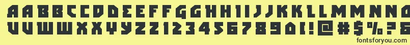 arcticguardiantitle Font – Black Fonts on Yellow Background