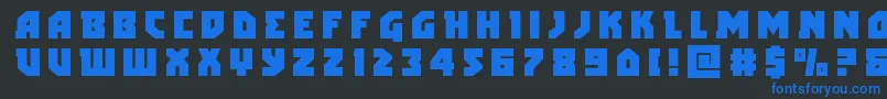 arcticguardiantitle Font – Blue Fonts on Black Background