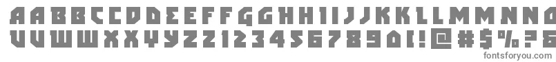 フォントarcticguardiantitle – 白い背景に灰色の文字