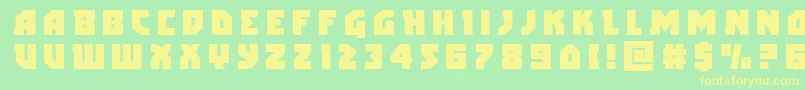 arcticguardiantitle Font – Yellow Fonts on Green Background