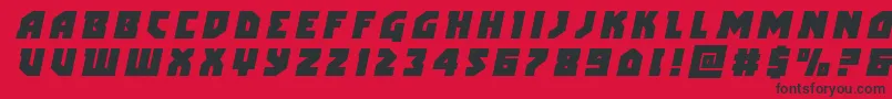 arcticguardiantitleital Font – Black Fonts on Red Background