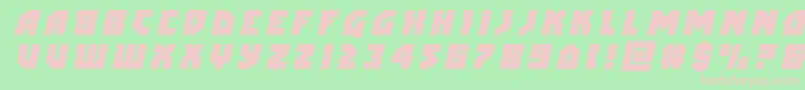 arcticguardiantitleital Font – Pink Fonts on Green Background