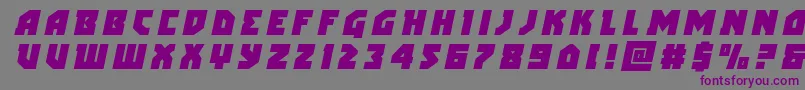 arcticguardiantitleital Font – Purple Fonts on Gray Background