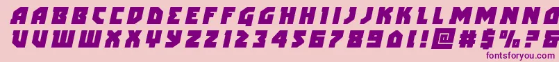 arcticguardiantitleital Font – Purple Fonts on Pink Background