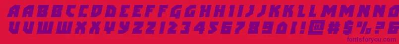 arcticguardiantitleital Font – Purple Fonts on Red Background