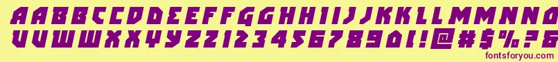 arcticguardiantitleital Font – Purple Fonts on Yellow Background