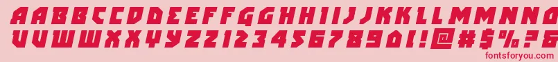 arcticguardiantitleital Font – Red Fonts on Pink Background