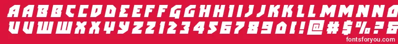 arcticguardiantitleital Font – White Fonts on Red Background