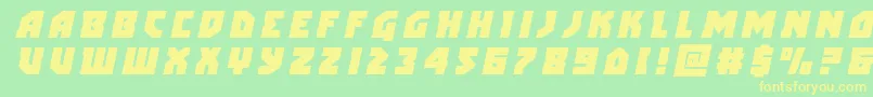 arcticguardiantitleital Font – Yellow Fonts on Green Background