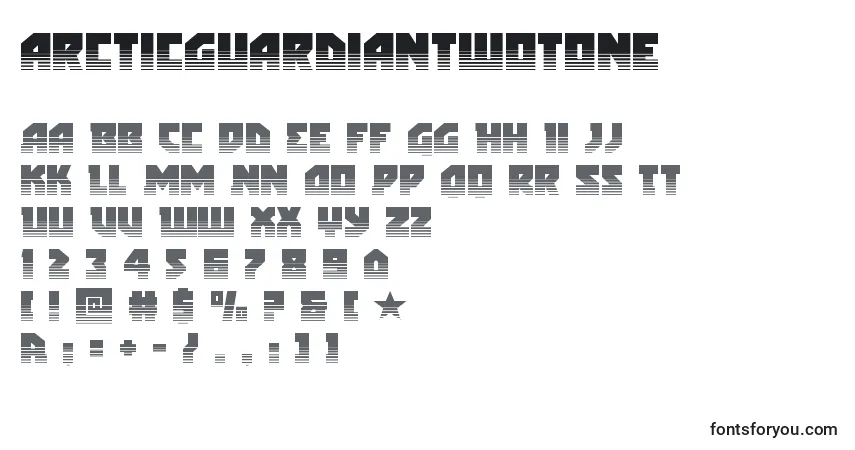 Arcticguardiantwotone Font – alphabet, numbers, special characters